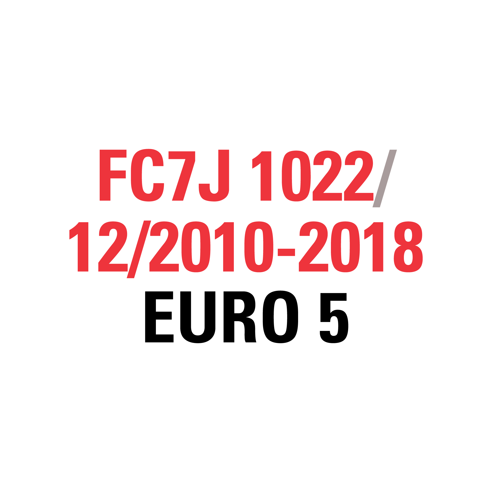 FC7J 1022 12/2010-2018 EURO 5